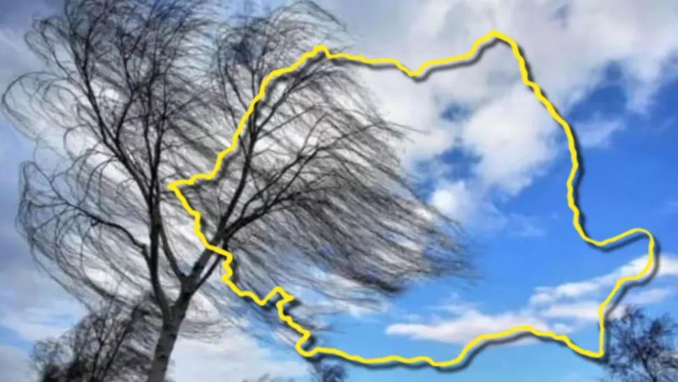 Schimbare bruscă de vreme în România: cod galben de vânt, răcire și rafale de 90 km/h. Când revin temperaturile de 35 de grade