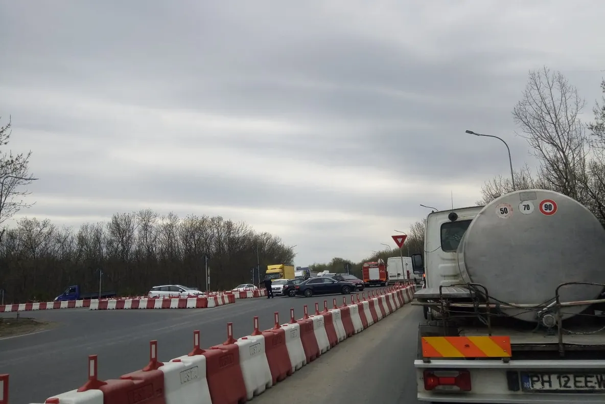 Accident, la ieșirea din Buzău, către Ploiești