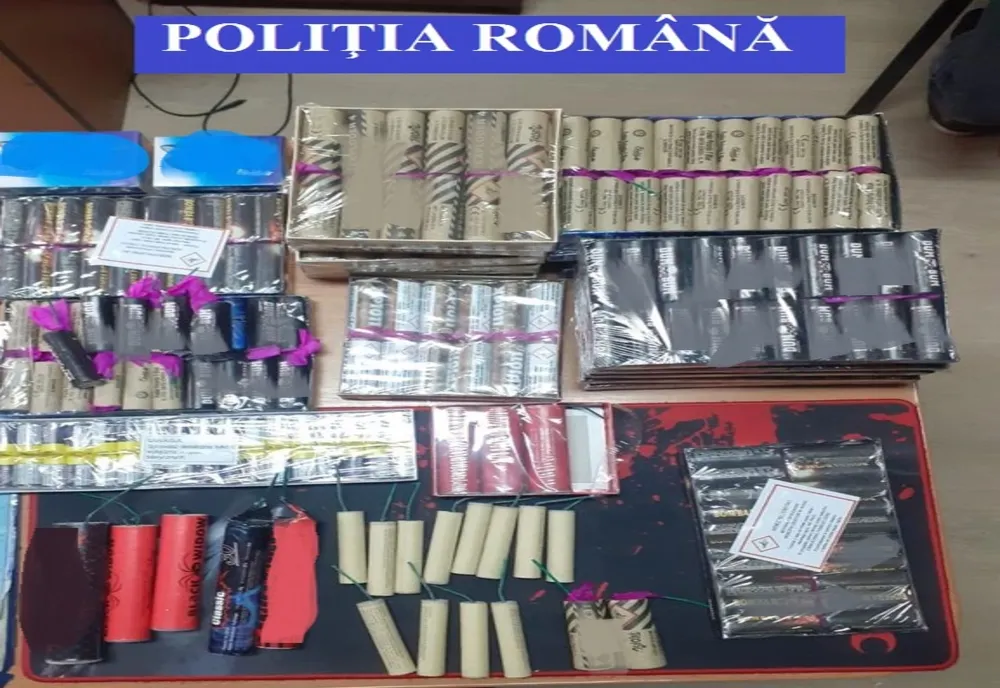 Polițiștii buzoieni au depistat asupra unui minor de 15 ani un număr de 5340 de petarde
