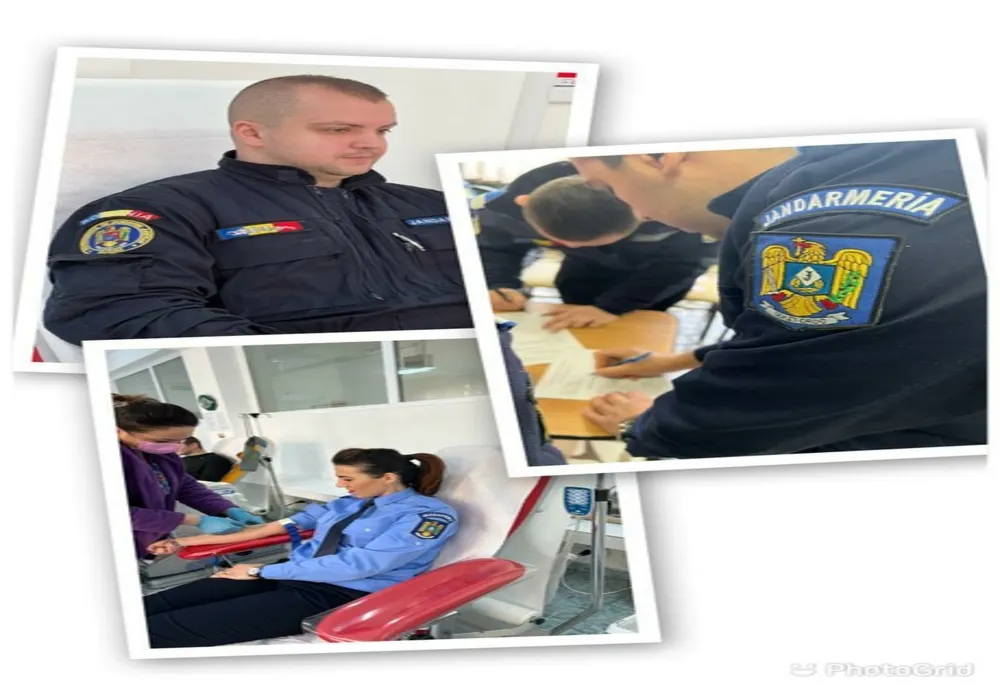 Jandarmii buzoieni au donat sânge pentru viață