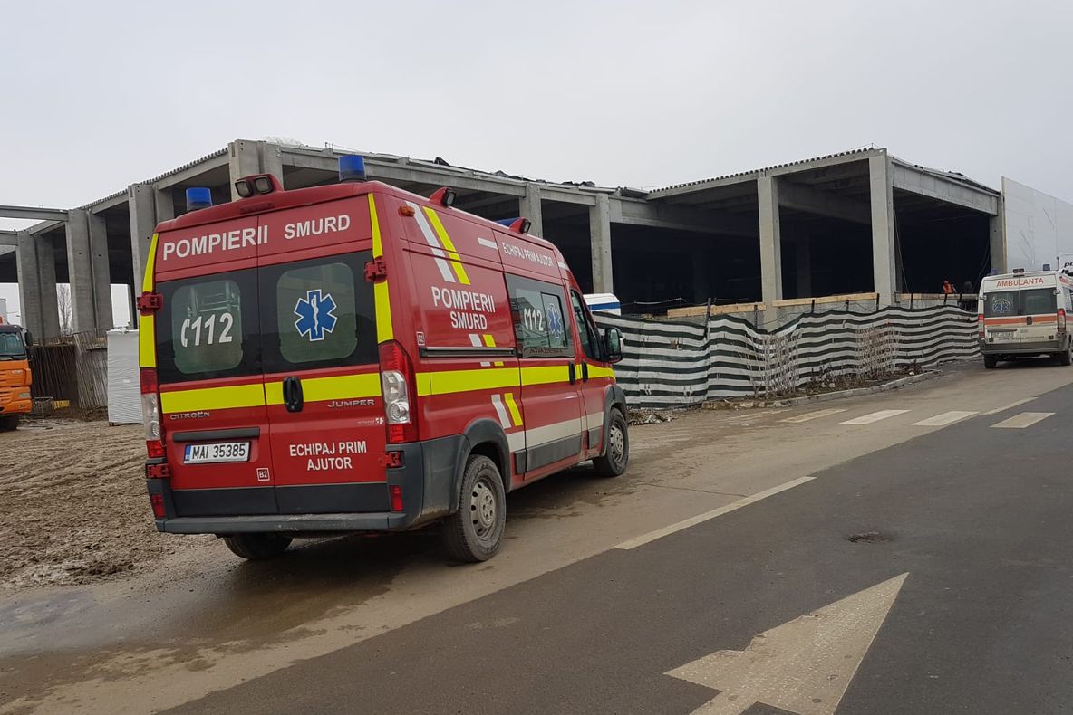 Bărbat decedat, pe un șantier din Buzău