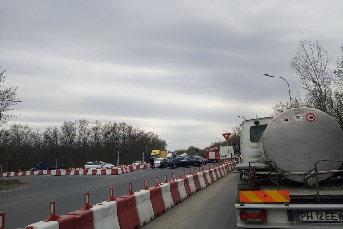 Accident, la ieșirea din Buzău, către Ploiești