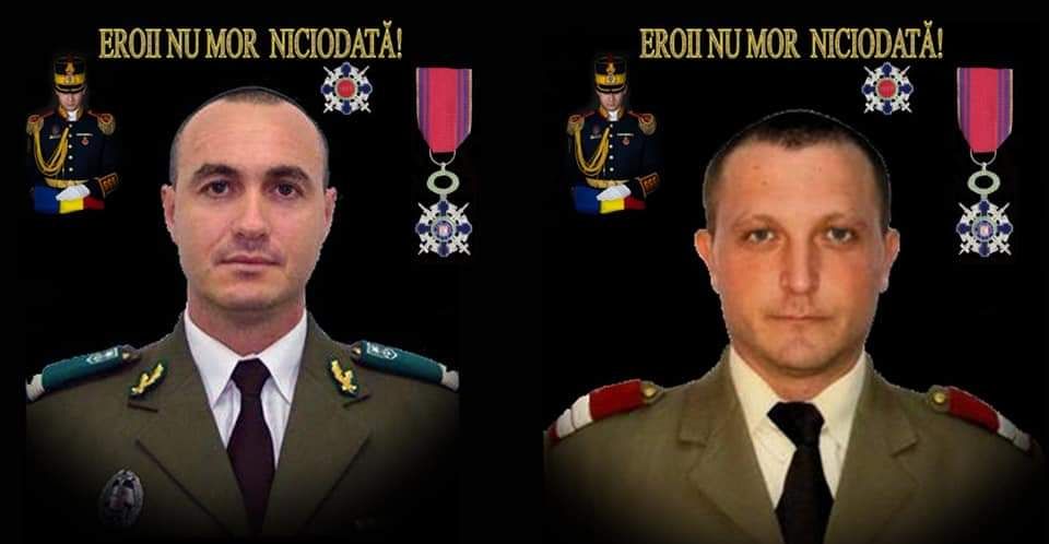 Astăzi se împlinesc trei ani de când sublocotenenții (pm) Adrian Vizireanu și Iulian Dumitrescu și-au pierdut viețile în Afganistan