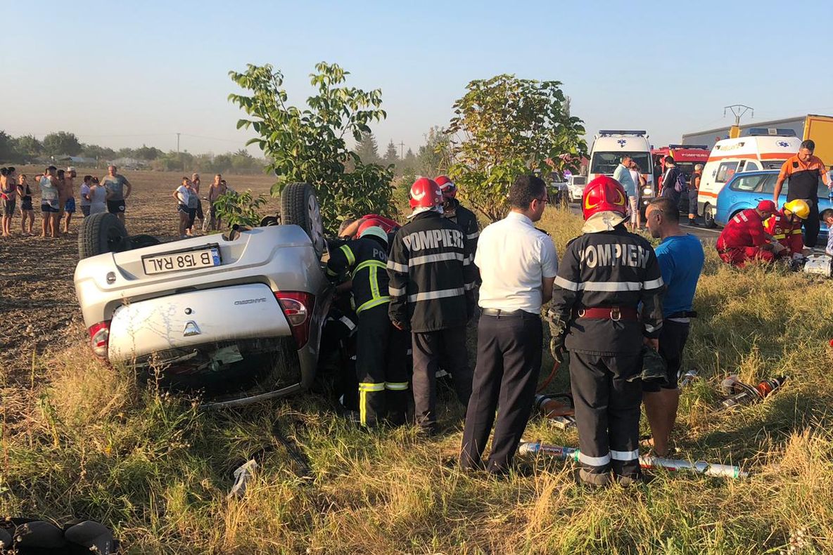 Tată și fiică, morți în accidentul de la Mihăilești