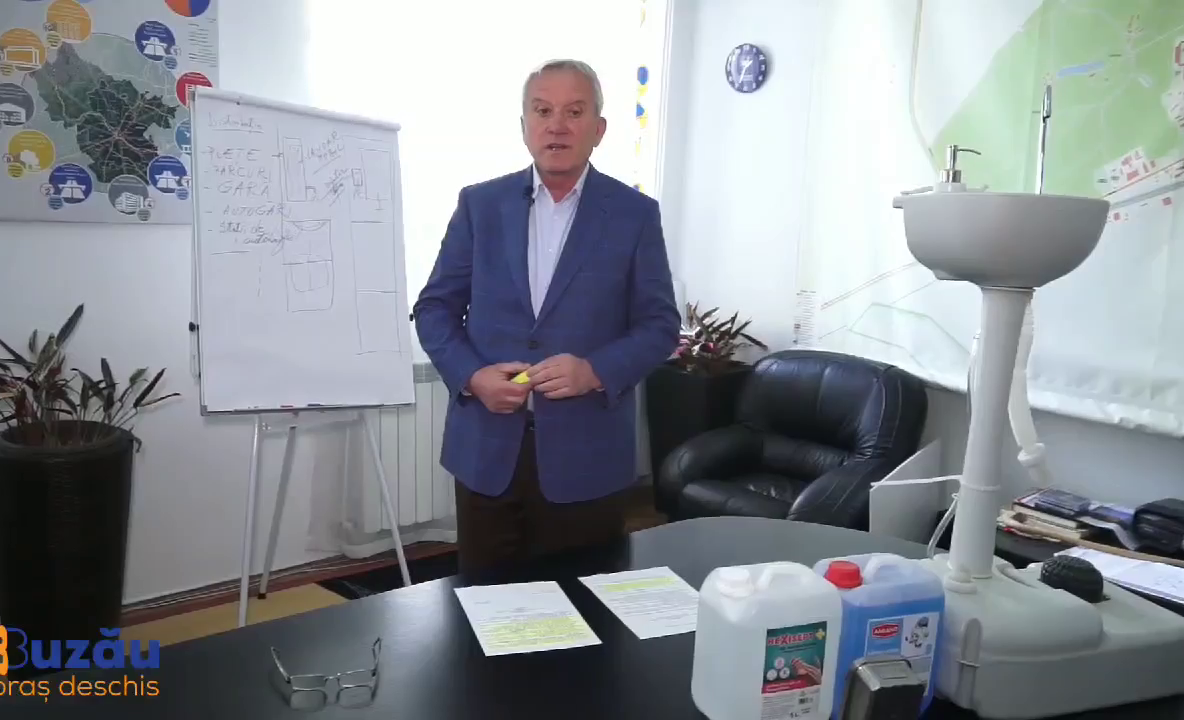 Lavoare mobile montate pe străzile din municipiul Buzău