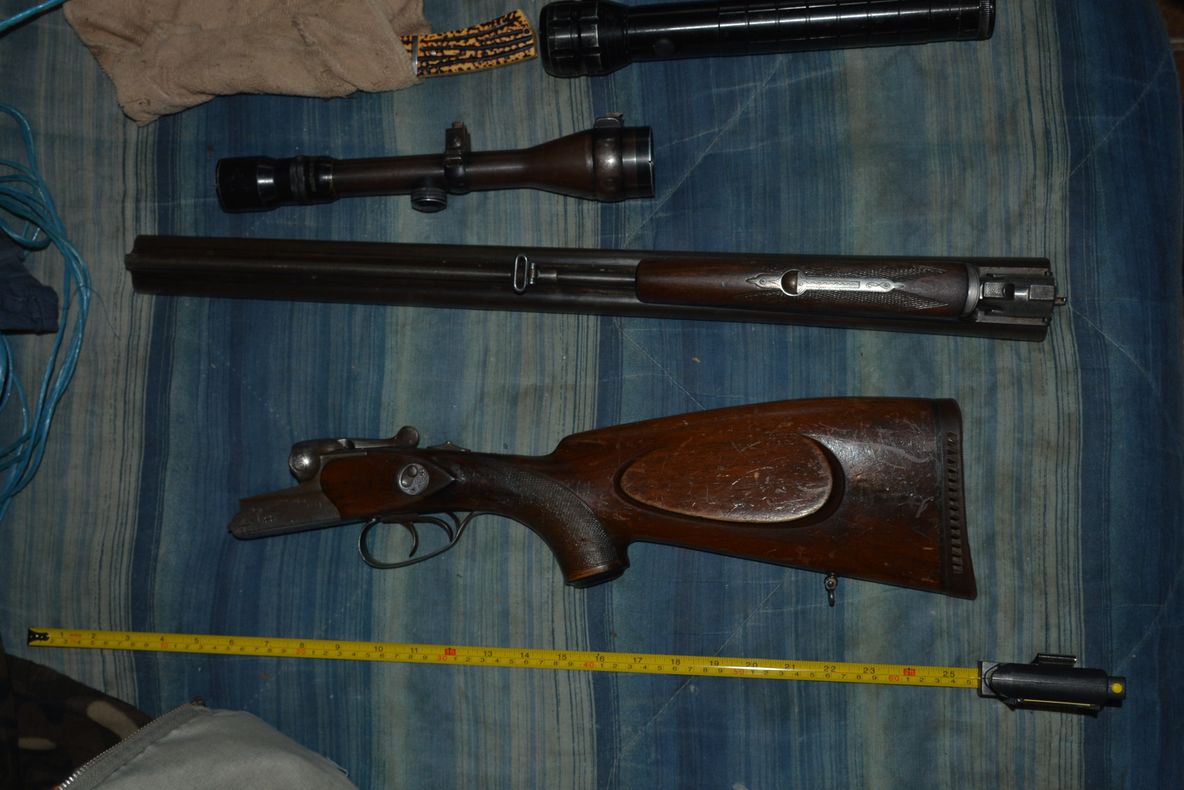 Arme de vânătoare confiscate de polițiști