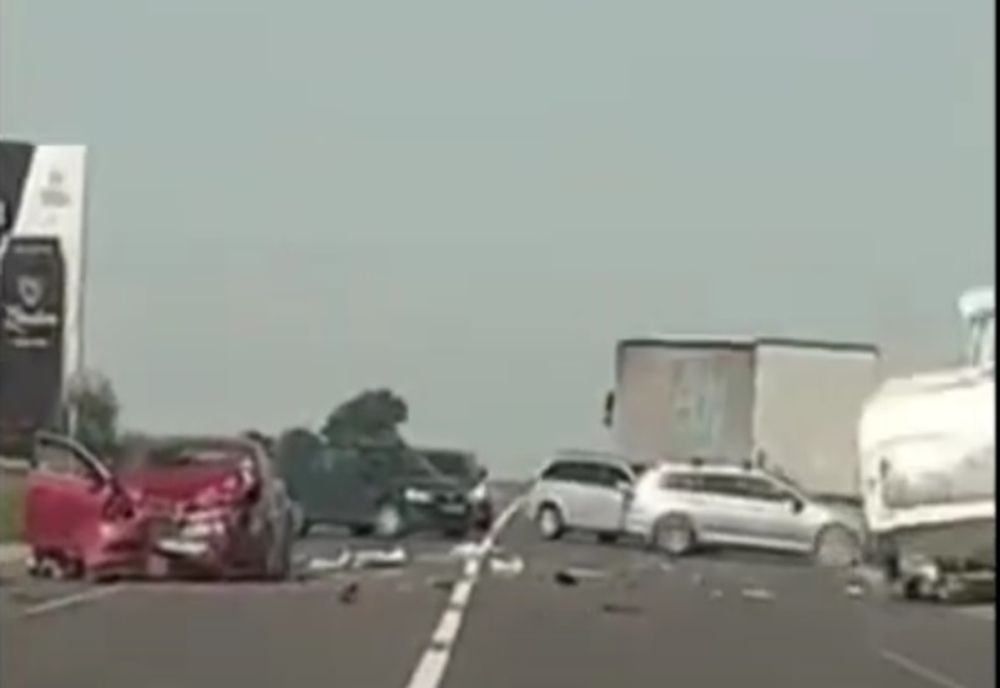Video: Accident pe DE85 la ieșirea din Buzău spre Ploiești
