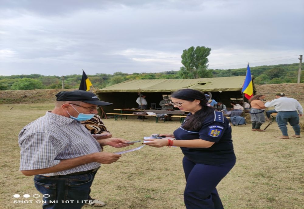 Activitate preventivă în Sărata Monteoru, cu ocazia desfășurării Festivalului ”Zilele Chişinăului la Buzău”