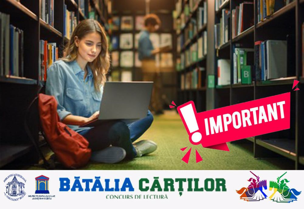 Câștigătorii concursului ”Bătălia cărților” organizat de Biblioteca Județeană Vasile Voiculescu