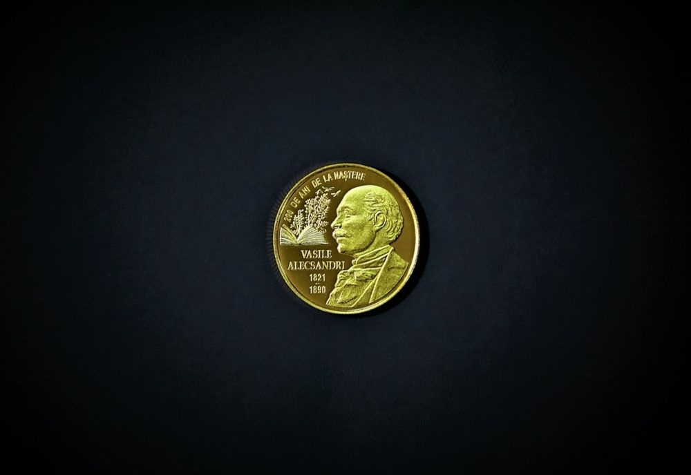 Lansarea in circuitul numismatic a monedei aniversare din aur cu tema 200 ani de la nasterea lui Vasile Alecsandri