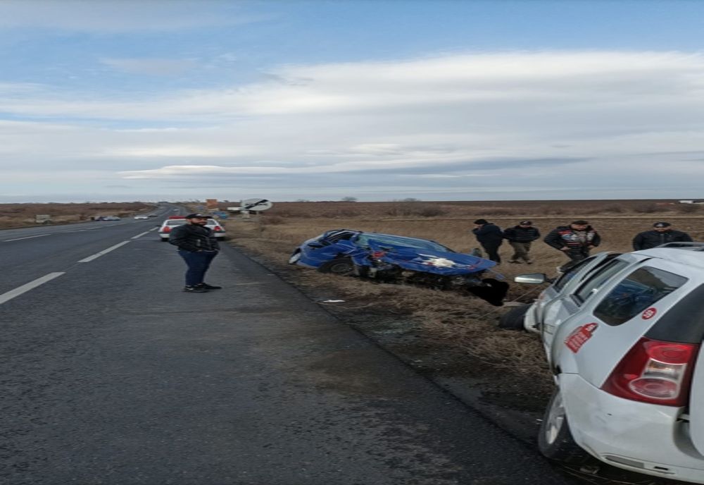 Șase persoane rănite într-un accident rutier pe DN2E85