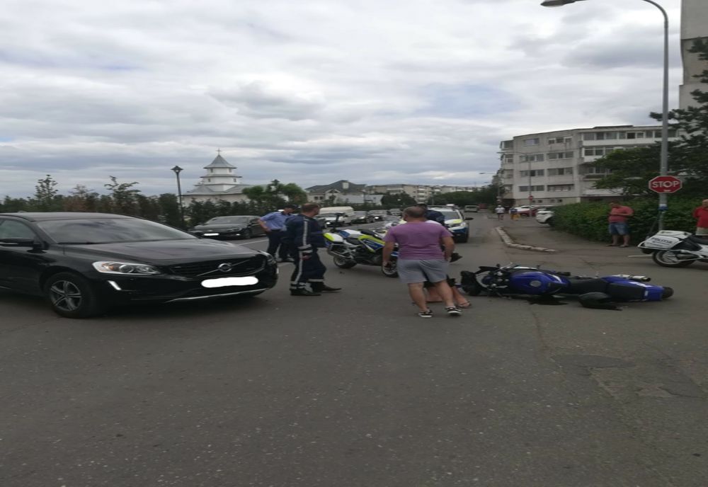 Motociclist accidentat în municipiul Buzău 