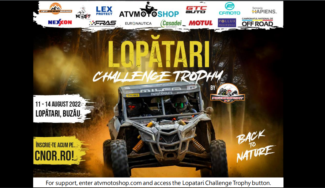 Etapă de campionat național de off-road se desfășoară în județul Buzău