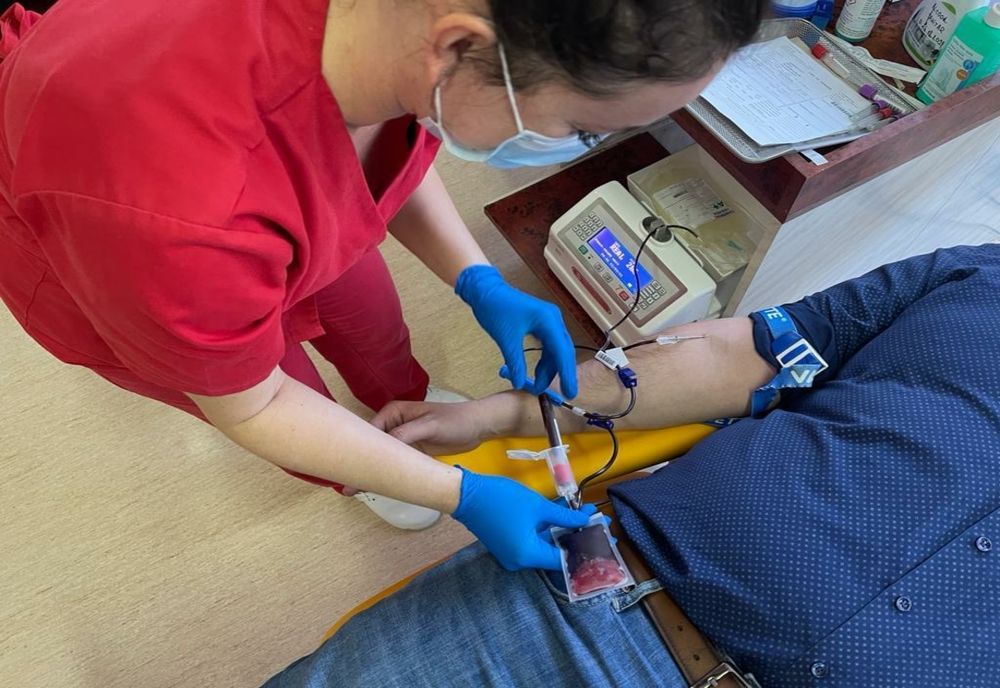 Donare de sânge pentru una dintre victimele accidentului din Pașcani, la Consiliul Județean Buzău