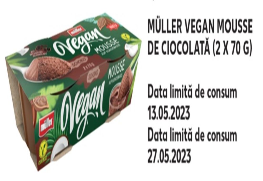 Alertă alimentară: Desert retras din 4 supermarketuri