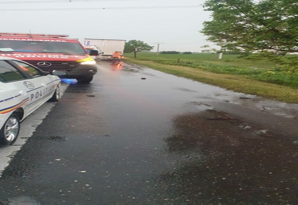 Motociclist accidentat mortal pe DN2E85 între Cioranca și Costești