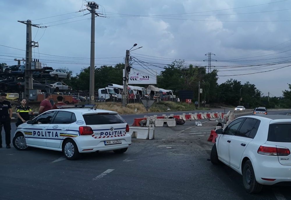 Motociclist accidentat la intersecția DN2E85 cu DJ203K în județul Buzău