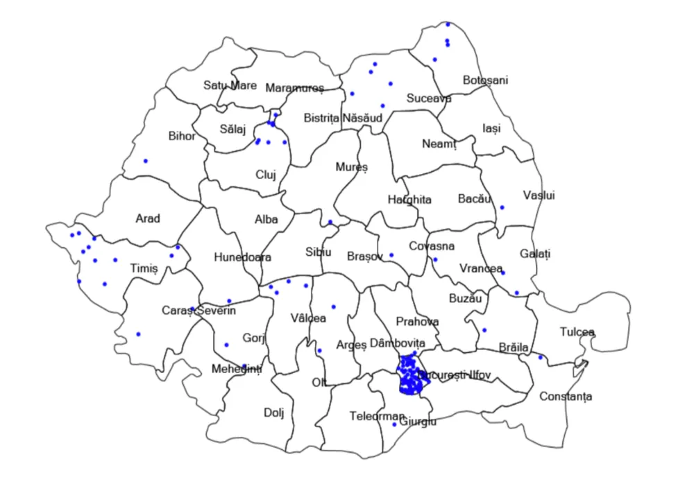 Raport INSP: Noua tulpină SARS-CoV-2 din Marea Britanie circulă deja în jumătate dintre județele țării!