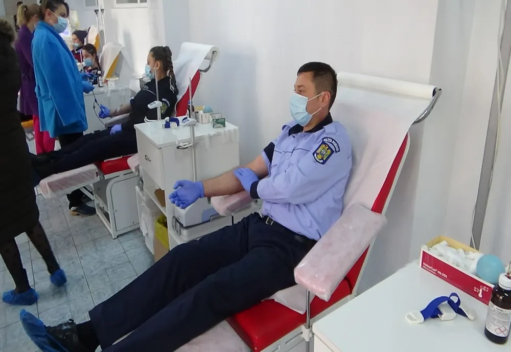 Campanie de donare de sânge a polițiștilor buzoieni