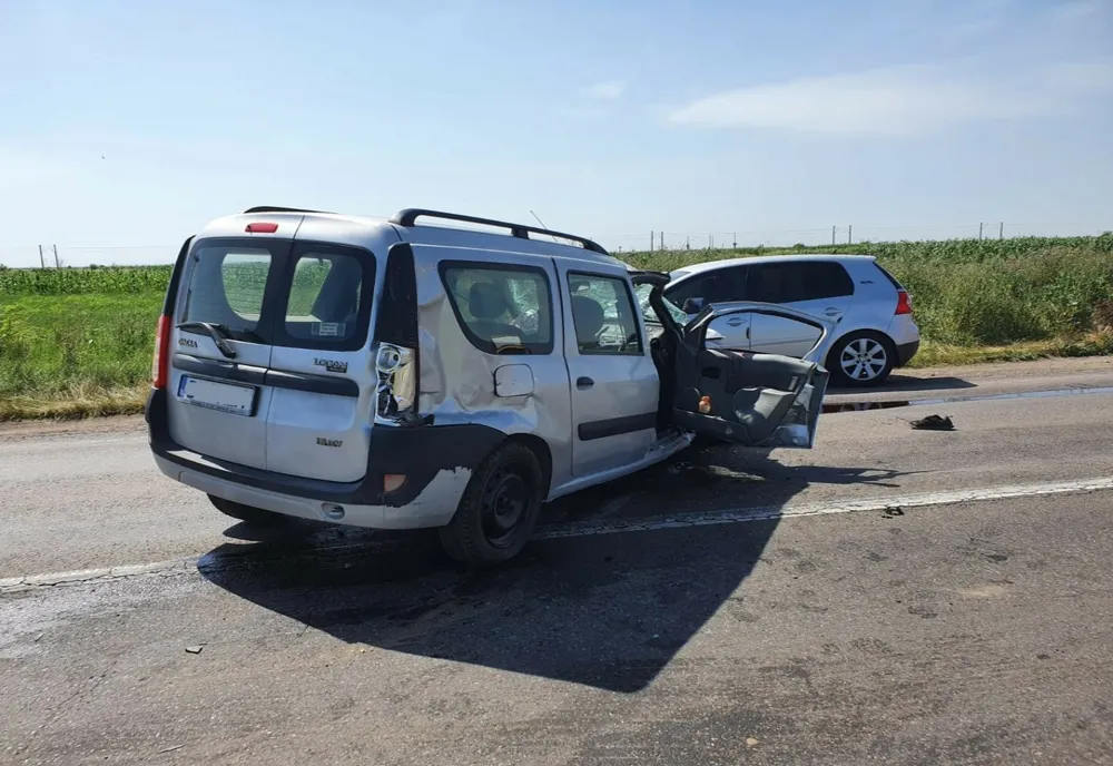 Accident în zona Săhățeni