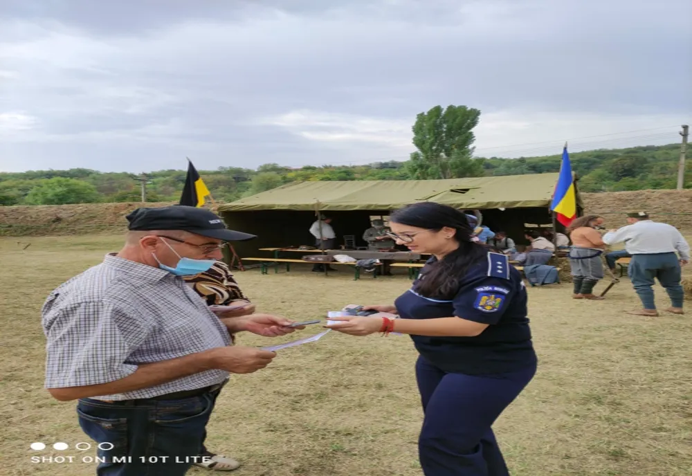 Activitate preventivă în Sărata Monteoru, cu ocazia desfășurării Festivalului ”Zilele Chişinăului la Buzău”