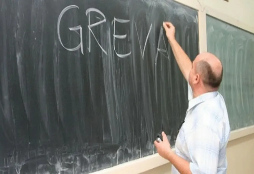 Circa 70% dintre cadrele didactice din județul Buzău au participat astăzi la greva de avertisment