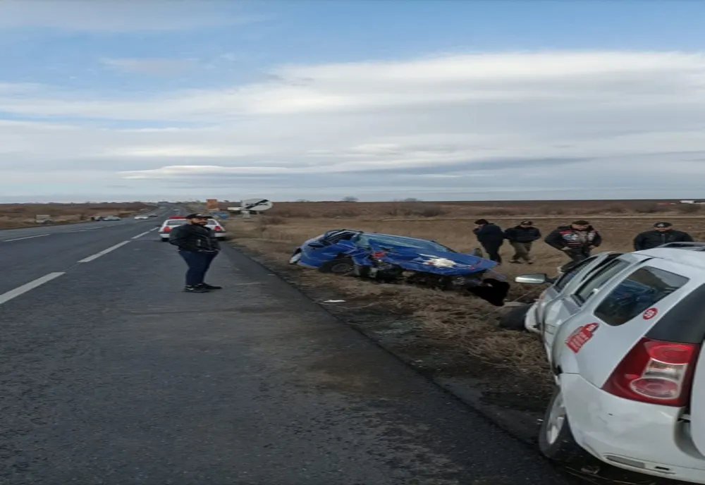 Șase persoane rănite într-un accident rutier pe DN2E85