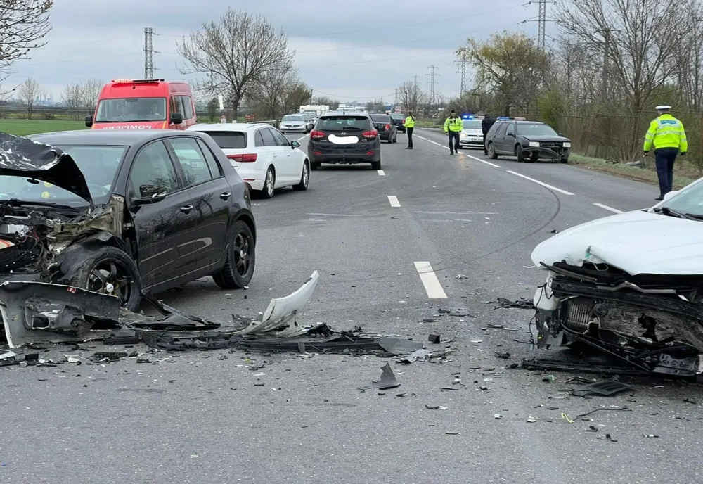 Foto: Accident pe DN2E85