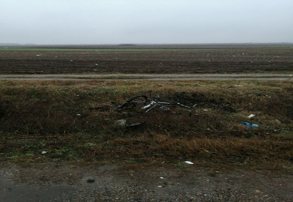 Biciclist accidentat la Gălbinași