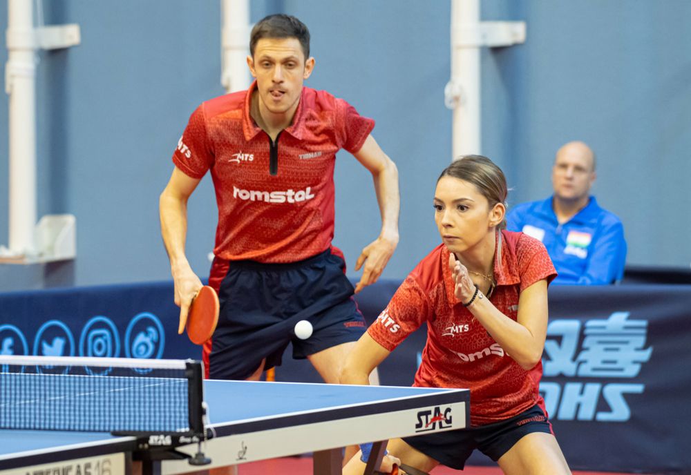 Buzoianul Ovidiu Ionescu medaliat cu bronz la dublu mixt la WTT Middle East Hub - WTT Contender Doha