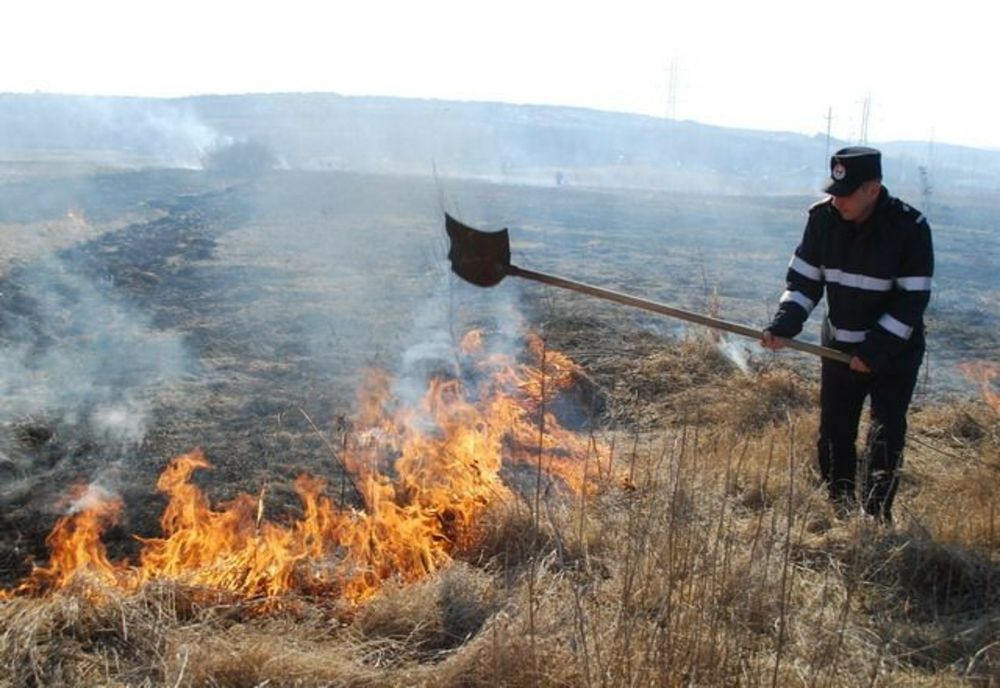 Incendiu de vegetație cu pericol de propagare la pădure și la o locuință din apropiere