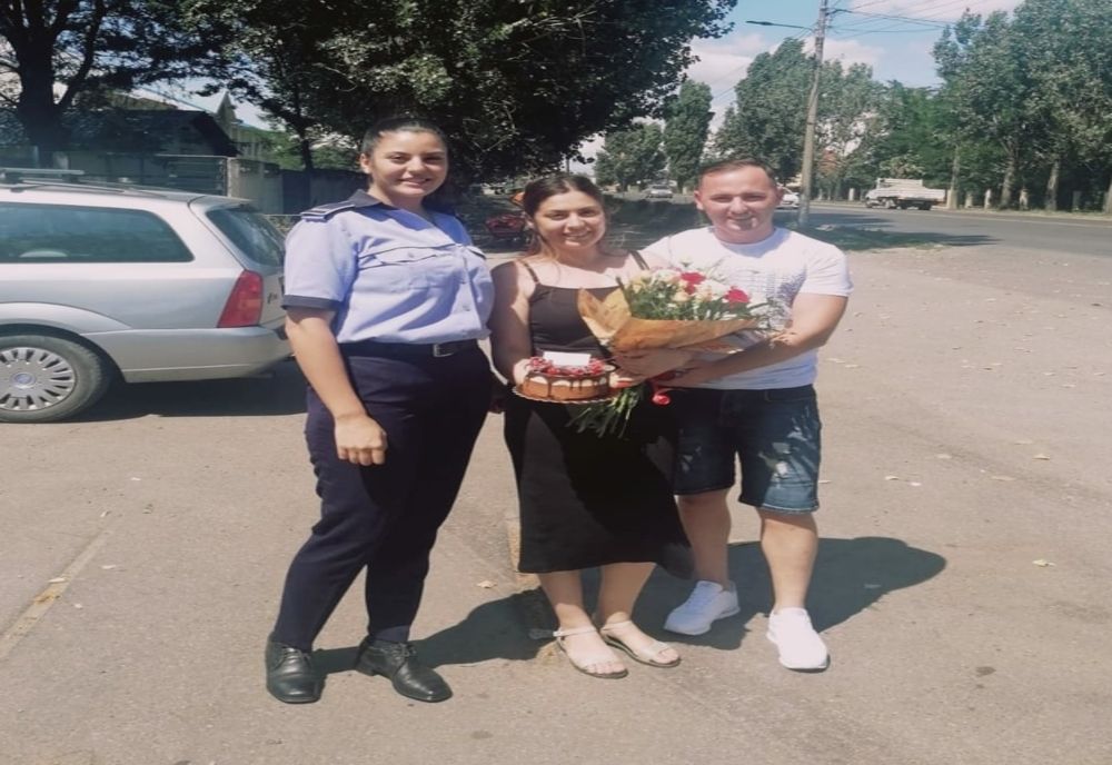 Un militar din Rm. Sărat i-a rugat pe polițiști să îi fie alături într-un moment memorabil al vieții