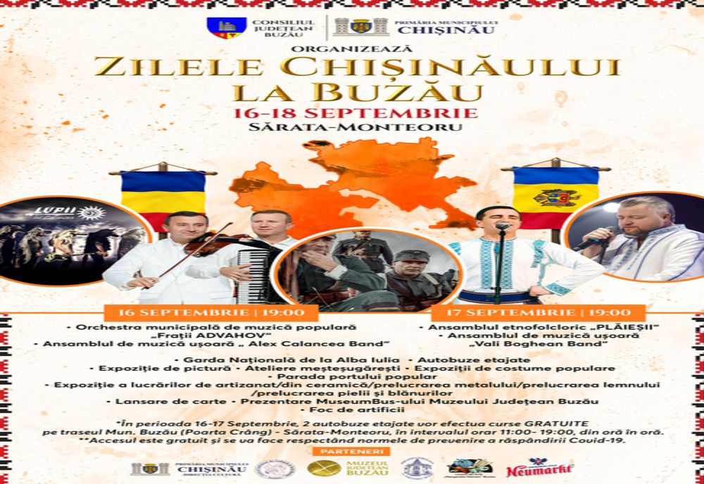 Zilele Chișinăului sărbătorite la Buzău