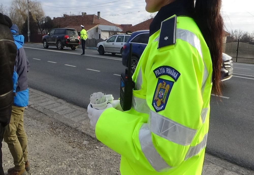 Video+foto: Acțiune a polițiștilor de la rutieră