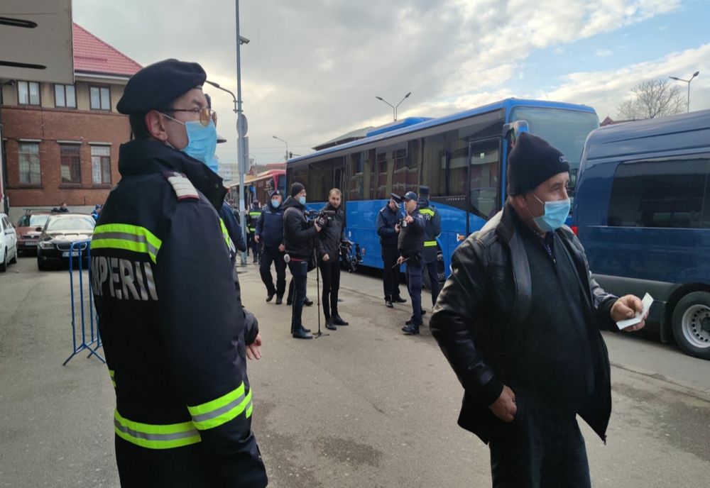 270 de ucraineni au coborât astăzi după amiază în Gara Buzău