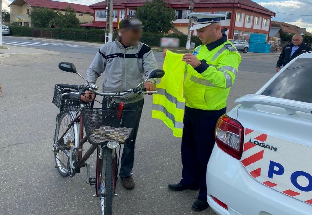 Acţiune a poliţiştilor buzoieni pentru prevenirea evenimentelor rutiere în care pot fi implicaţi bicicliştii, căruţaşii și pietonii