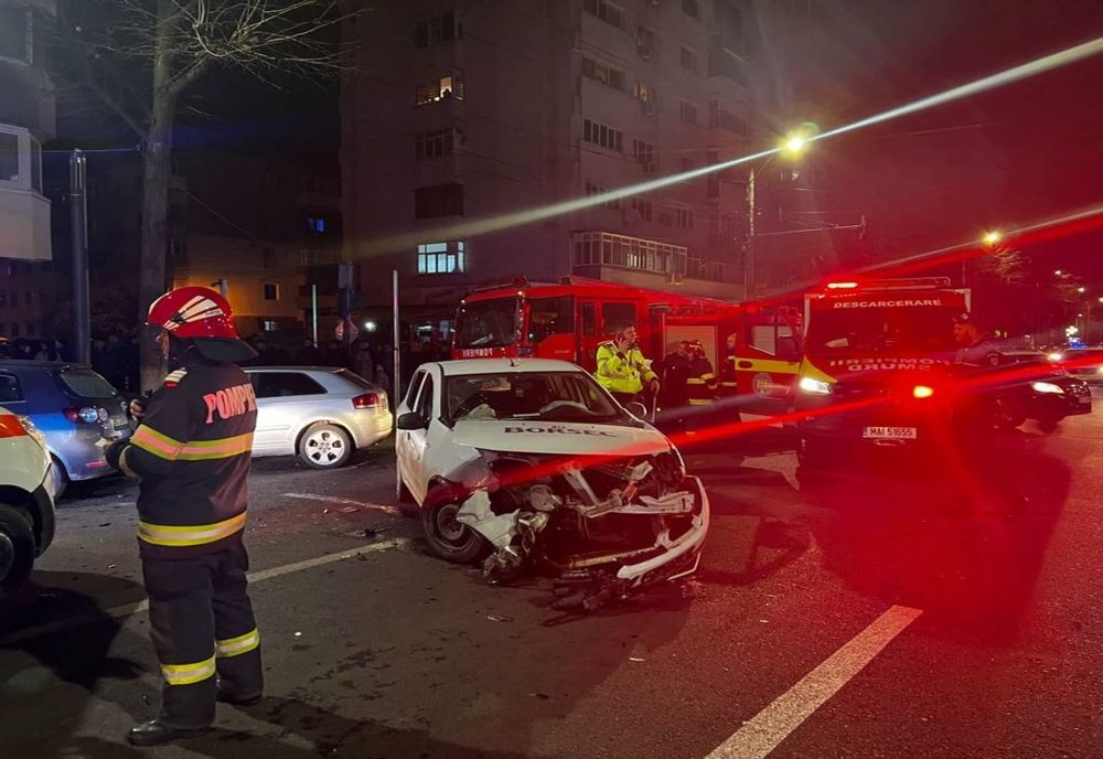 Foto: Accident cu două autoturisme implicate pe Bulevardul Unirii din municipiul Buzău