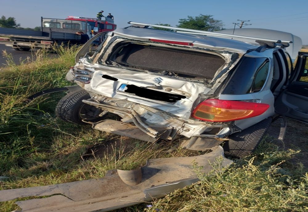 Accident pe DN2E85, în localitatea Poșta Câlnău