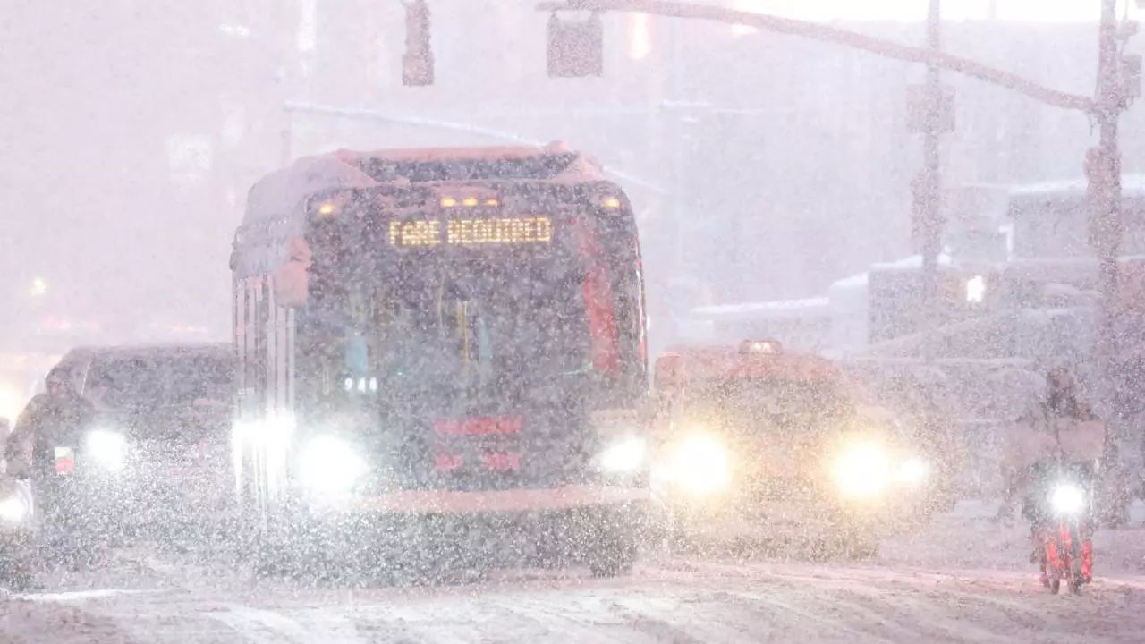 Ninsoare istorică la New York