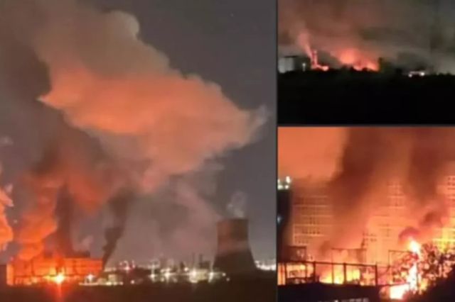 Explozie urmată de incendiu la CET Vest București. Pană masivă de curent, pompierii au intervenit cu numeroase autospeciale - VIDEO MOMENTUL EXPLOZIEI