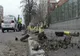 A dărâmat stâlpii de protecție ca pe popice