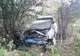 FOTO VIDEO Mașină în flăcări pe A4.  Cinci persoane rănite printre care și o tânără din Buzău