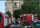 Casa scării inundată cu fum în urma unui incendiu 