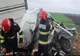O autoutilitară şi un TIR s-au ciocnit pe DN2, în județul Buzău