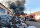 Foto: Incendiu de proporții în zona industrială a municipiului Buzău