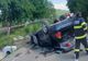 Trei persoane rănite într-un autoturism care s-a răsturnat pe pe DJ203D, în localitatea Topliceni